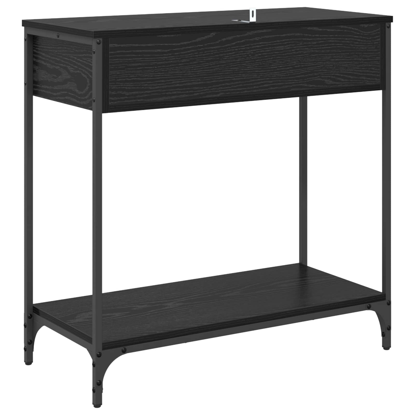 Konsolinis stalas su stalčių Juodas ąžuolas 75 x 34,5 x 75 cm