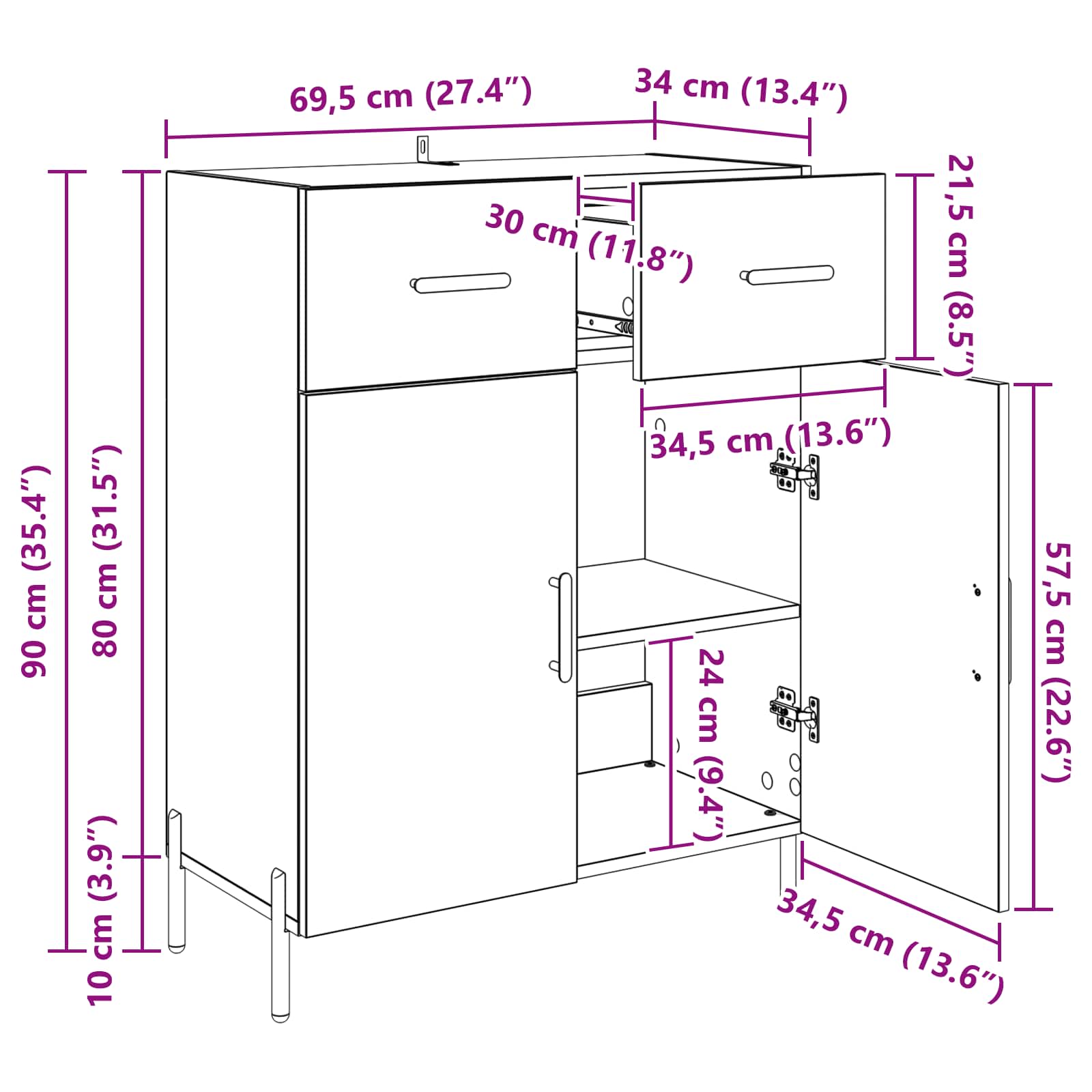 Kabalas Senovinis medis 69,5 x 34 x 90 cm Apdirbta mediena