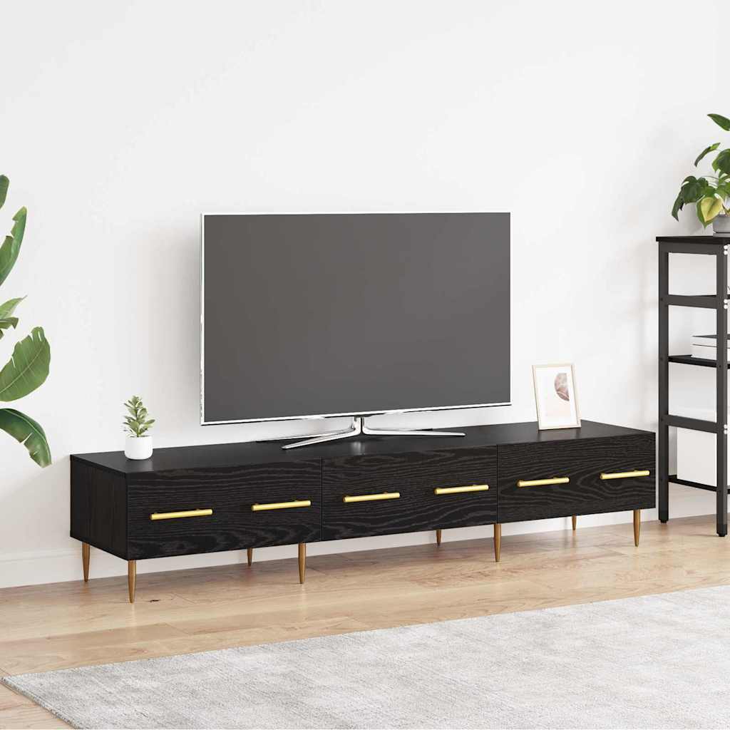 TV cabinet Black oak 150 x 36 x 30 cm