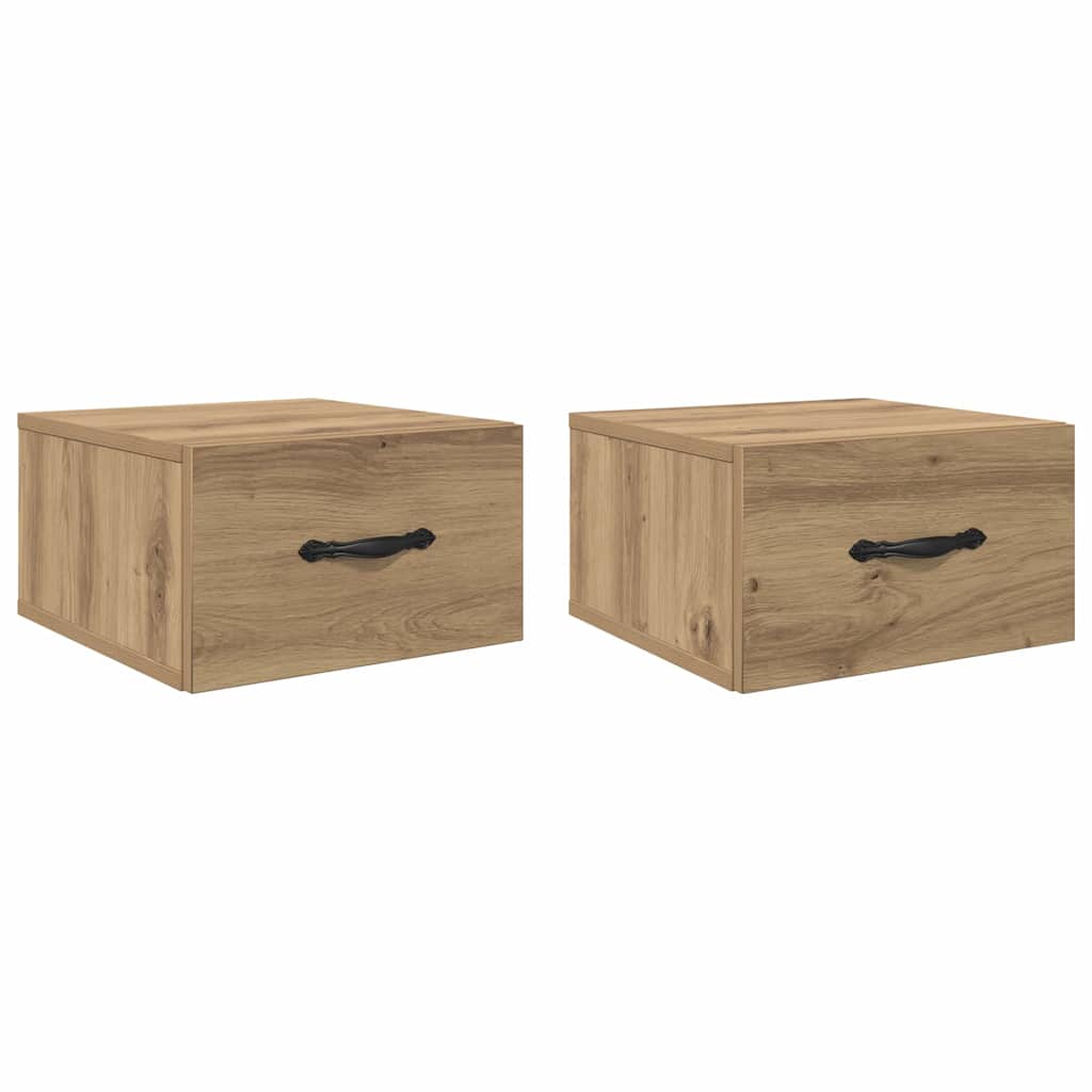 Šalia lovos spintelė 2 pcs artisano ąžuolo 35 x 35 x 20 cm