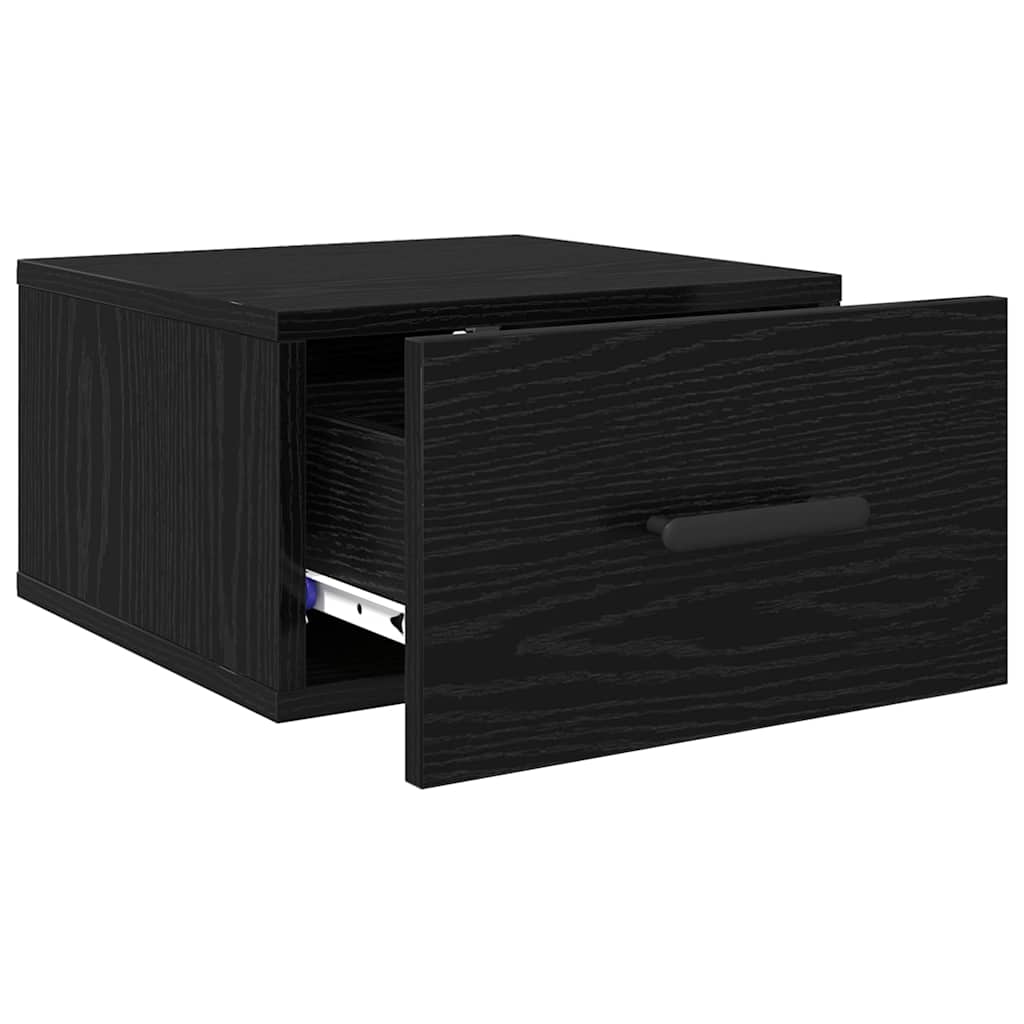 Šalia lovos spintelė 2 pcs juoda ąžuolo 35 x 35 x 20 cm