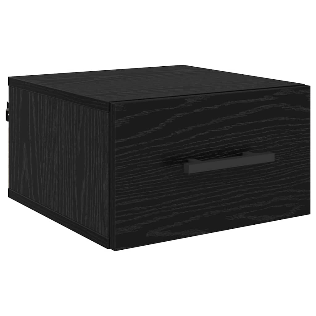 Bedside table black oak 35 x 35 x 20 cm