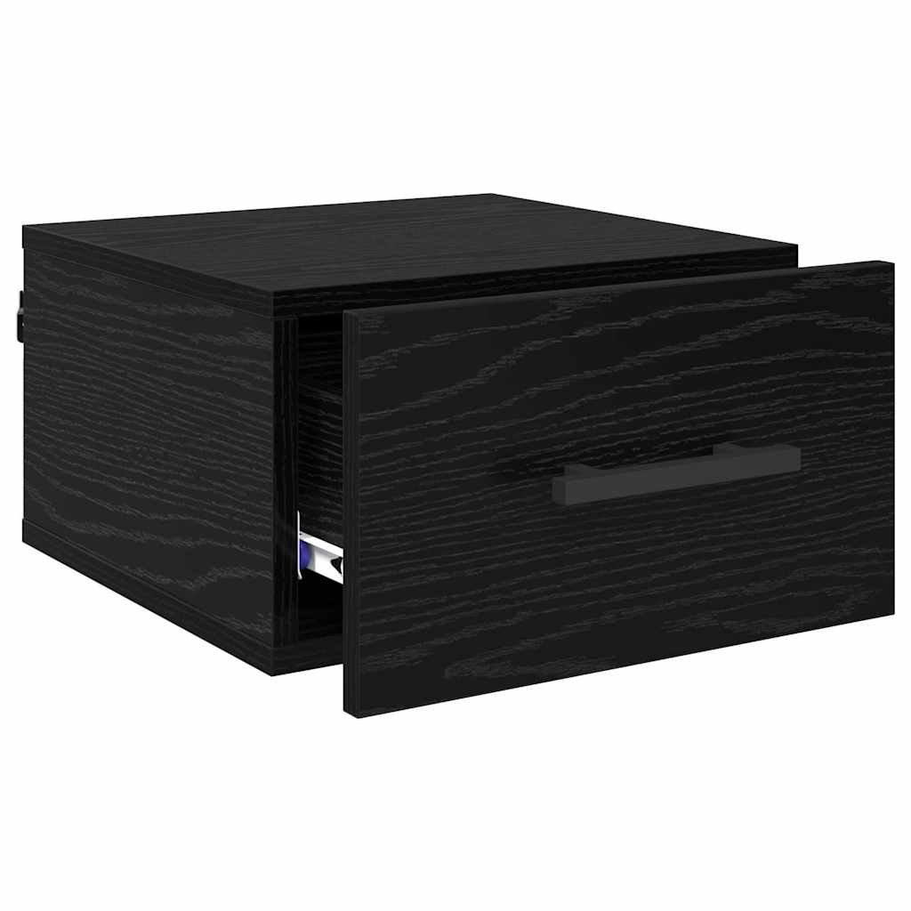 Bedside table black oak 35 x 35 x 20 cm