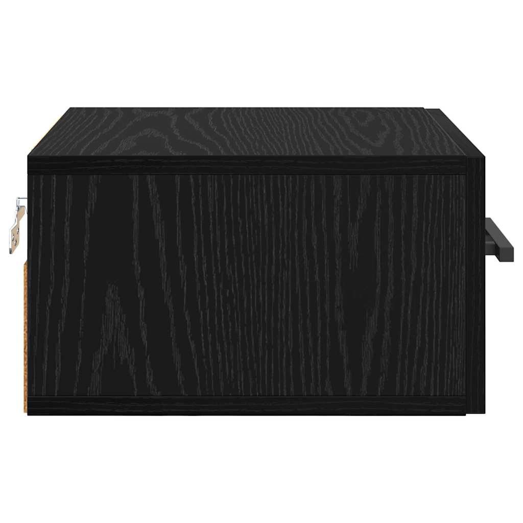Bedside table black oak 35 x 35 x 20 cm