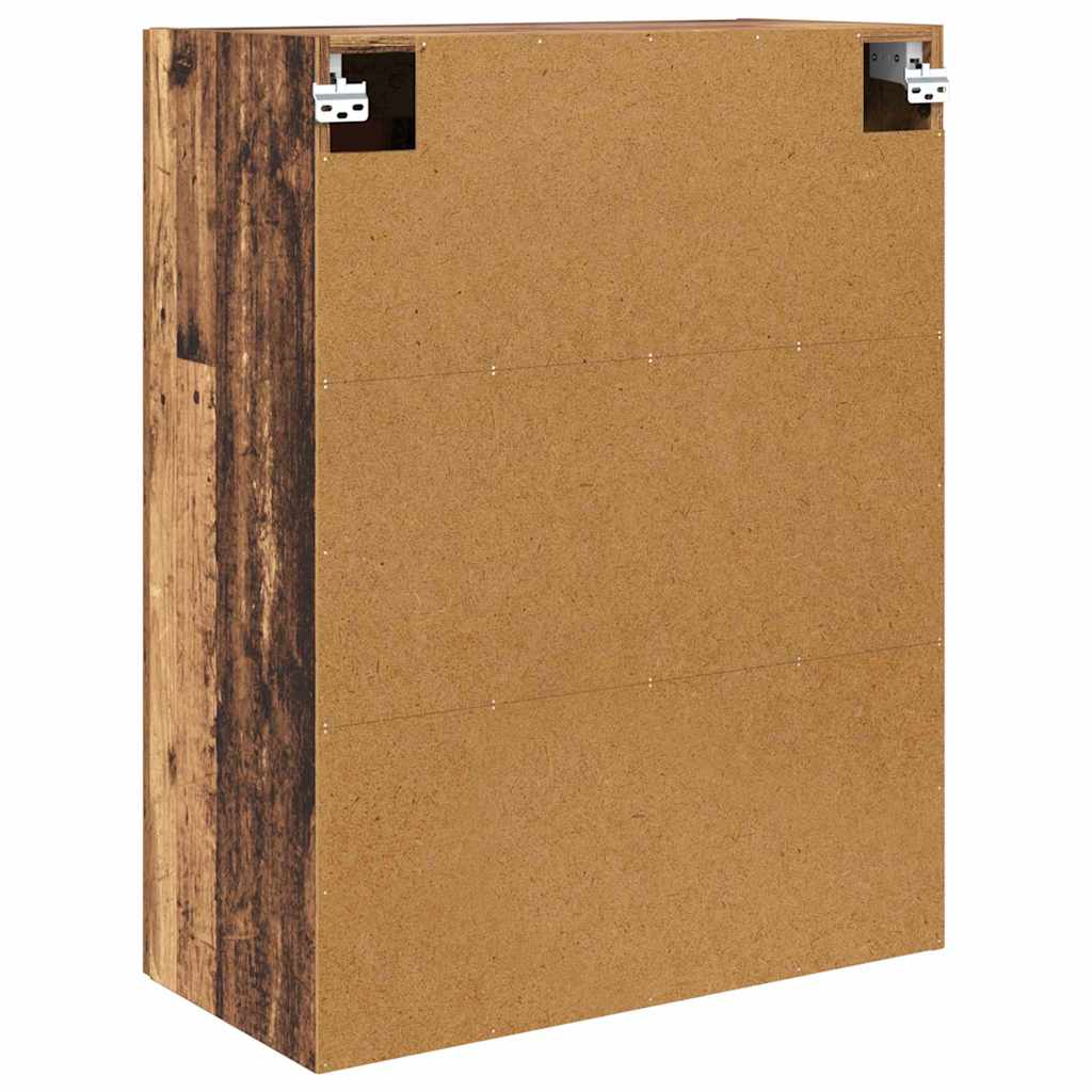 Wall cabinet Antique wood 69.5 x 34 x 90 cm