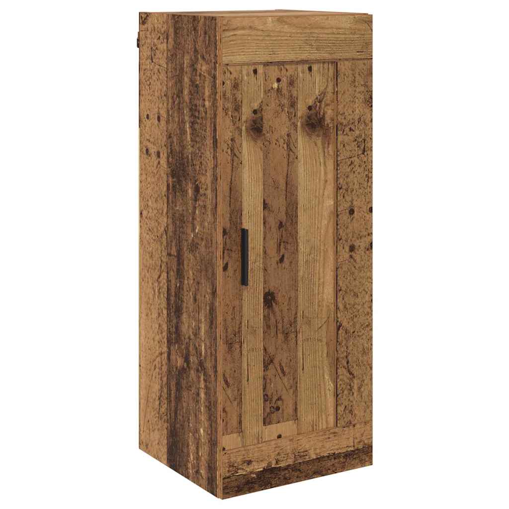 Wall Cabinet Antique Wood 34.5 x 34 x 90 cm