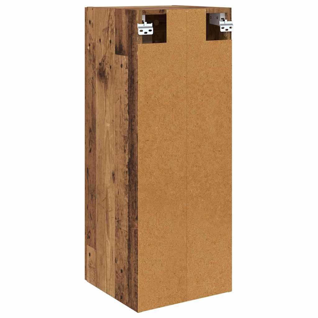Wall Cabinet Antique Wood 34.5 x 34 x 90 cm