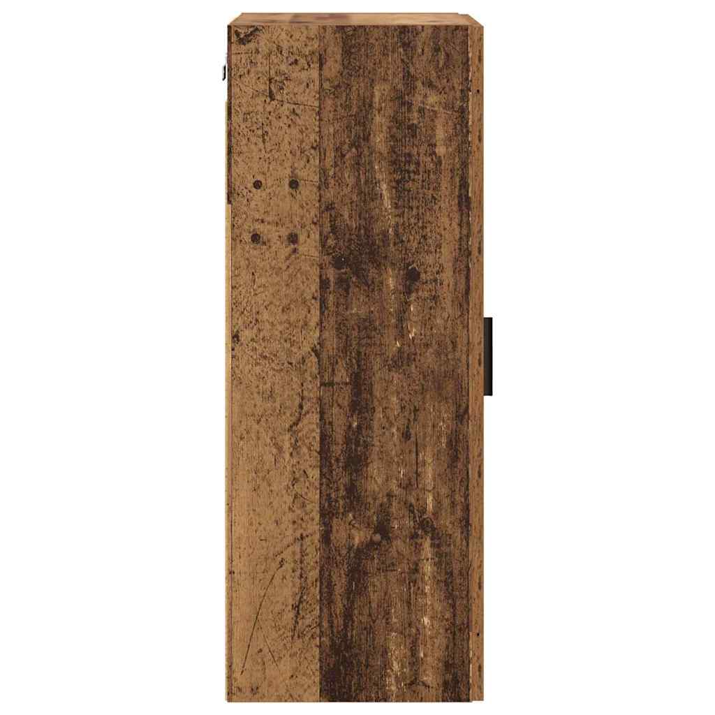 Wall Cabinet Antique Wood 34.5 x 34 x 90 cm