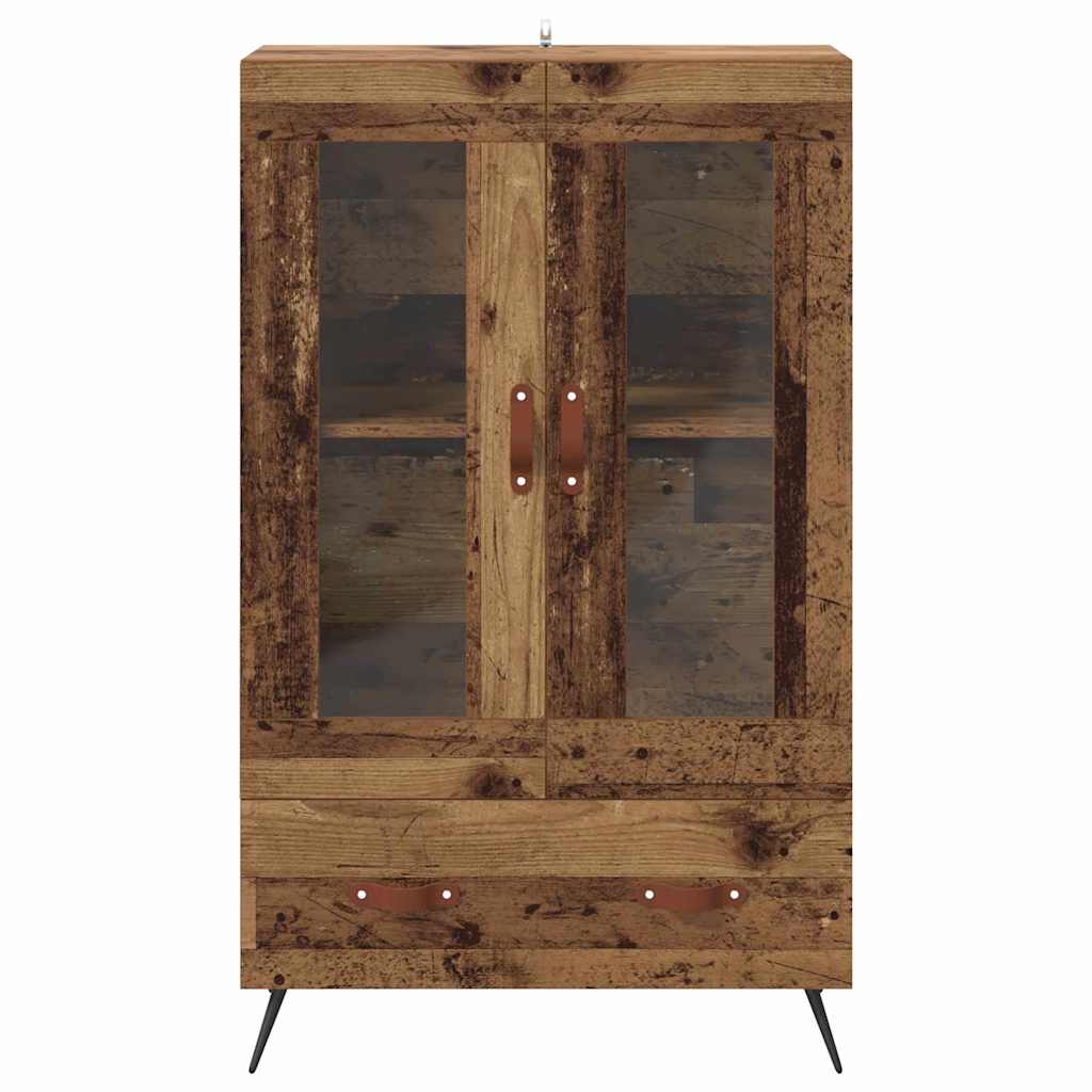 Aukštas spintelė su stalčių Senovinis medis 69,5 x 31 x 115 cm