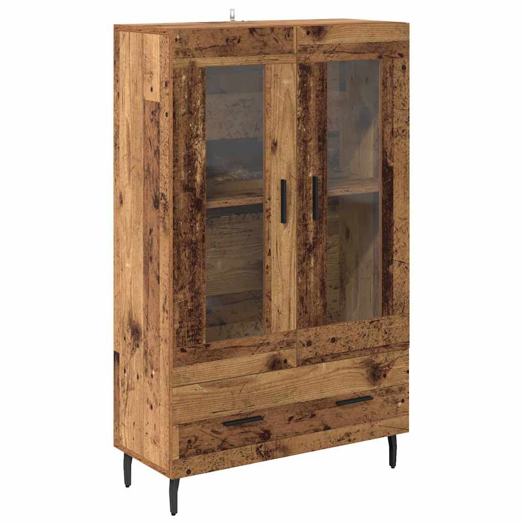 Aukštas spintelė su stalčių Senovinis medis 69,5 x 31 x 115 cm