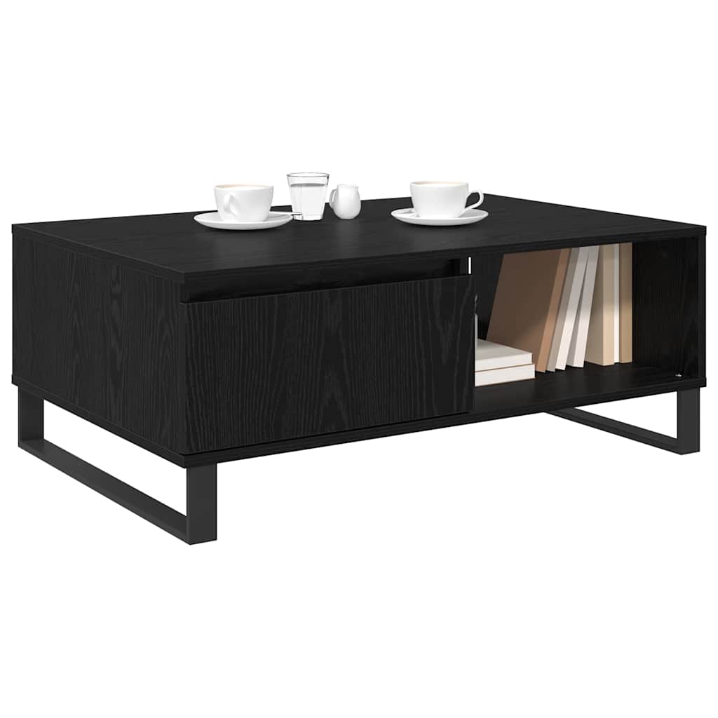 Kavos staliukas Juodas ąžuolas 90 x 60 x 35 cm Apdirbta mediena