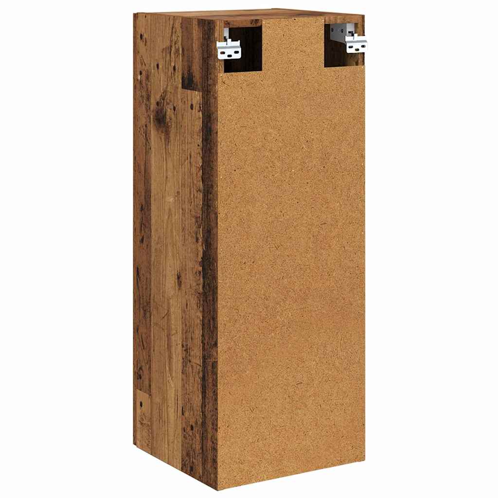 Wall Cabinet Antique Wood 34.5 x 34 x 90 cm