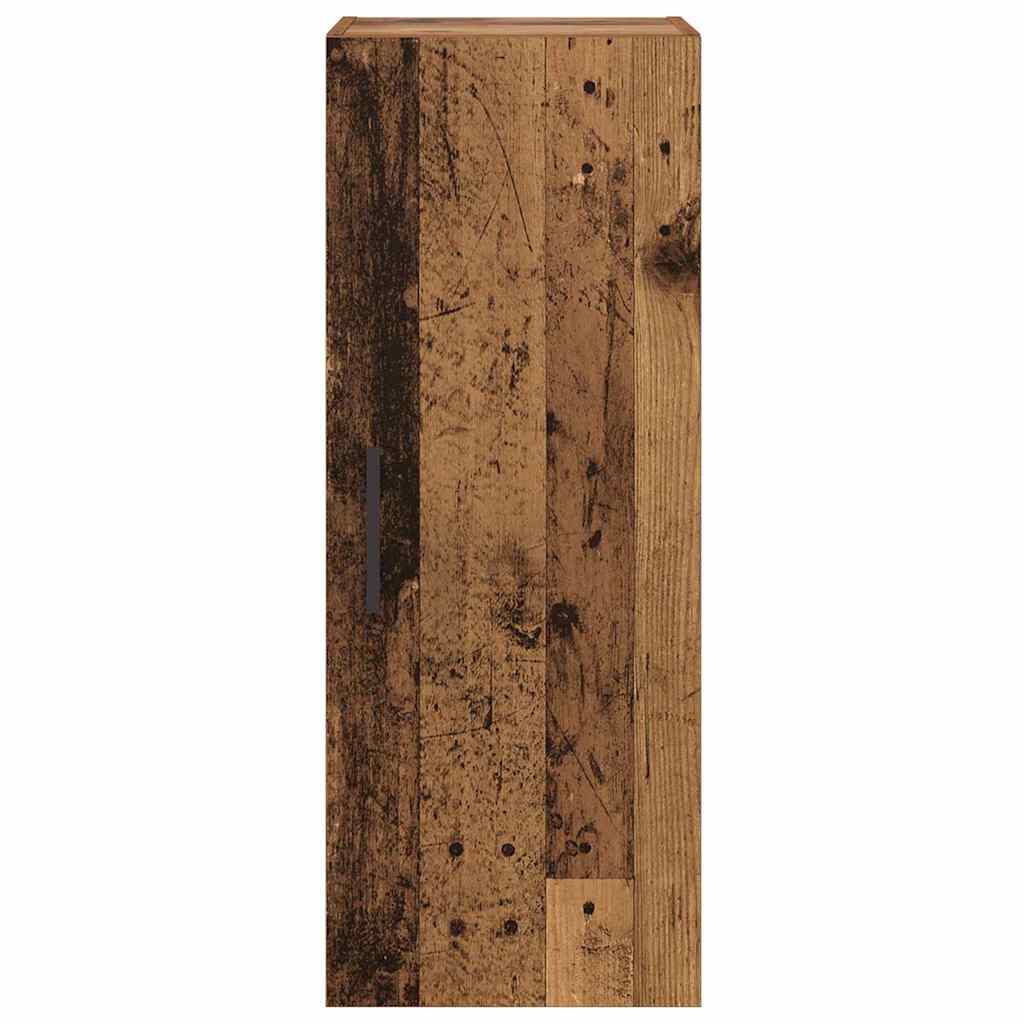 Wall Cabinet Antique Wood 34.5 x 34 x 90 cm