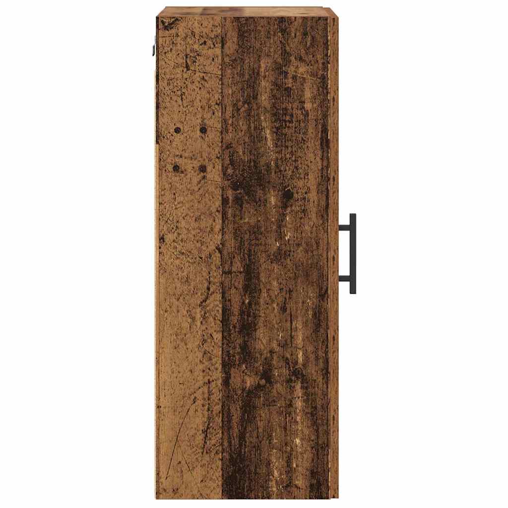 Wall Cabinet Antique Wood 34.5 x 34 x 90 cm