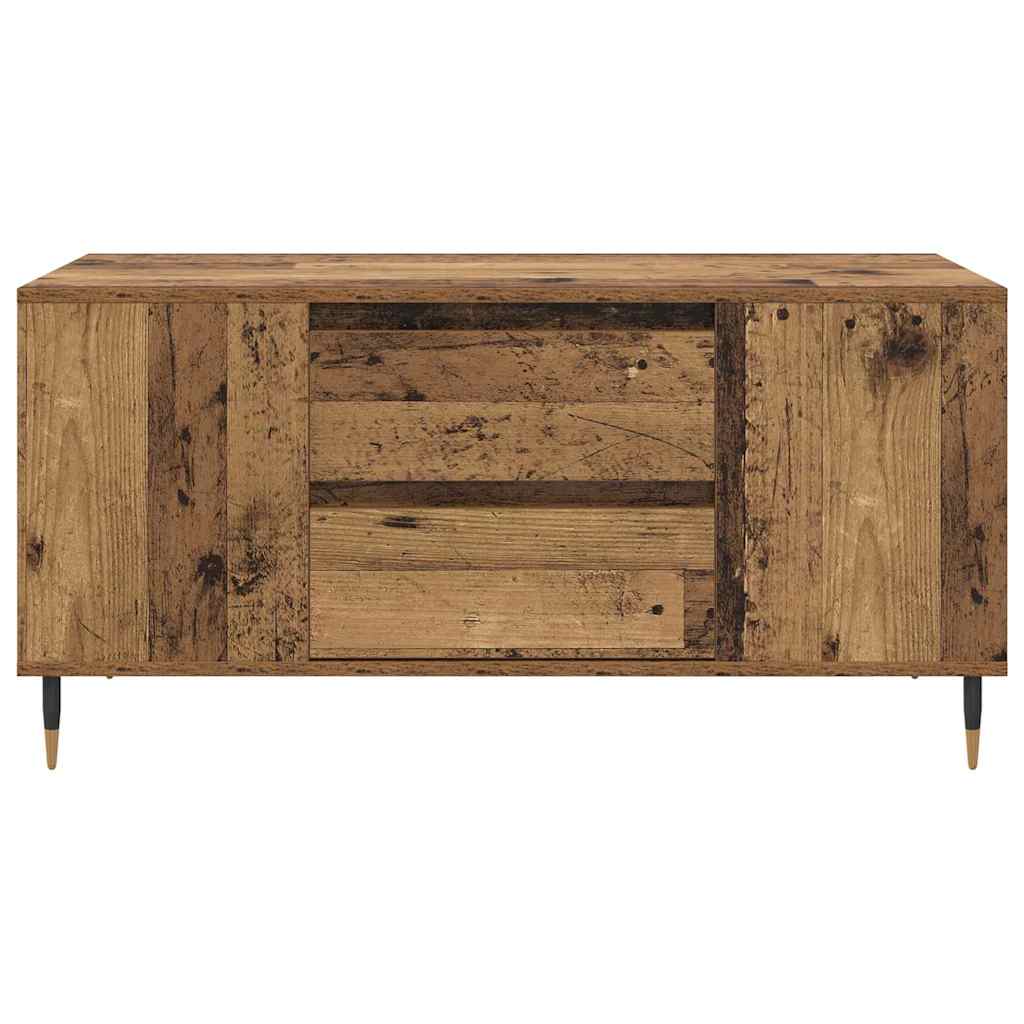 Kavos staliukas su stalčių Senovinis medis 102 x 44,5 x 50 cm