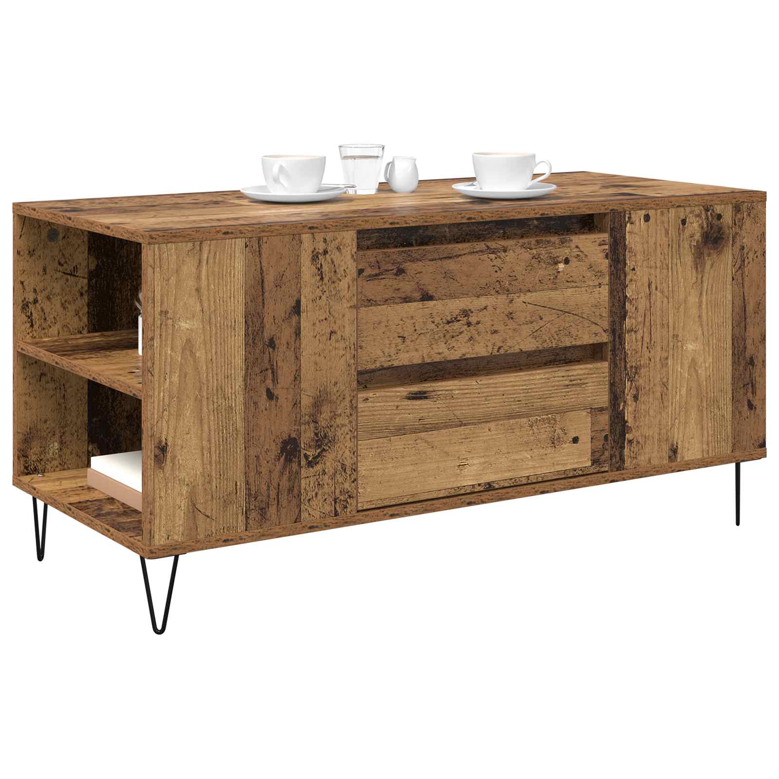 Kafijas galdiņš ar atvilktni Antīks koks 102 x 44,5 x 50 cm