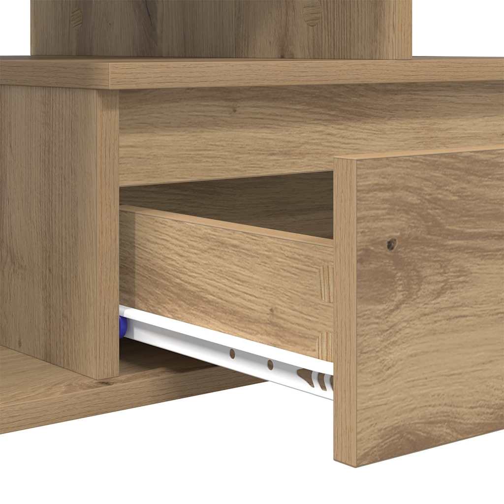 Coffee table with drawer Artisan oak 90 x 49 x 45 cm