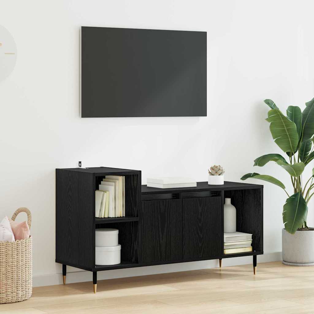 Televizoriaus spintelė Juodas ąžuolas 100 x 35 x 55 cm