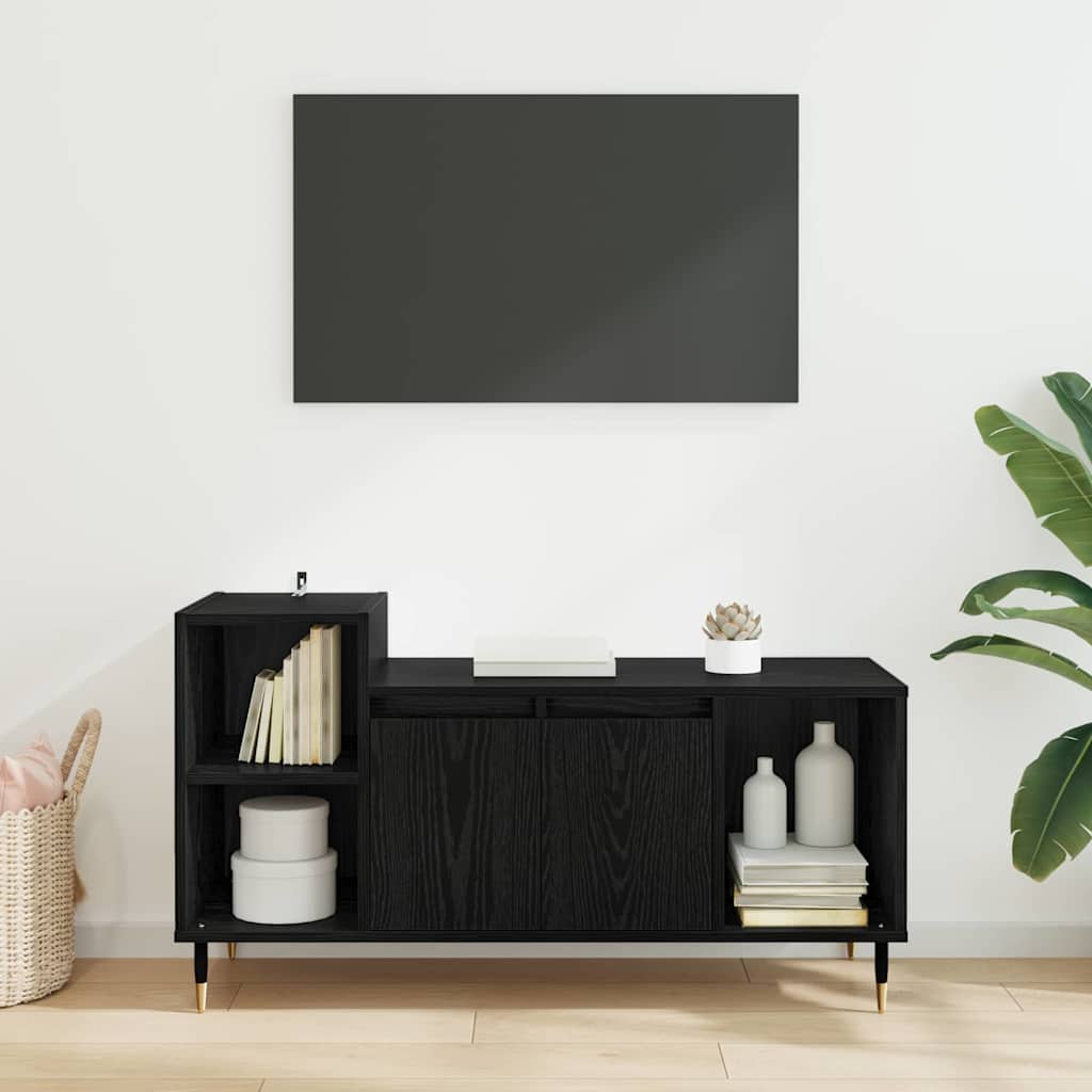 Televizoriaus spintelė Juodas ąžuolas 100 x 35 x 55 cm
