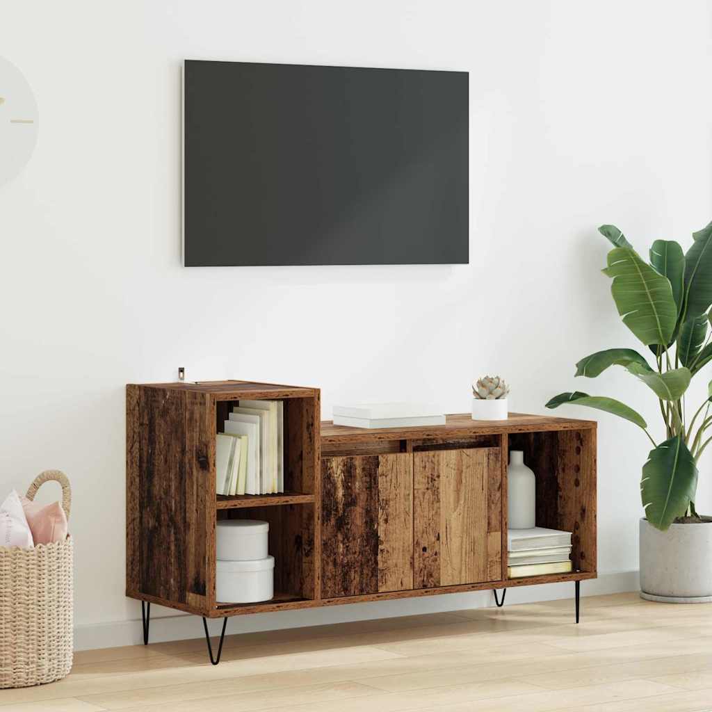 TV Cabinet Antique Wood 100 x 35 x 55 cm