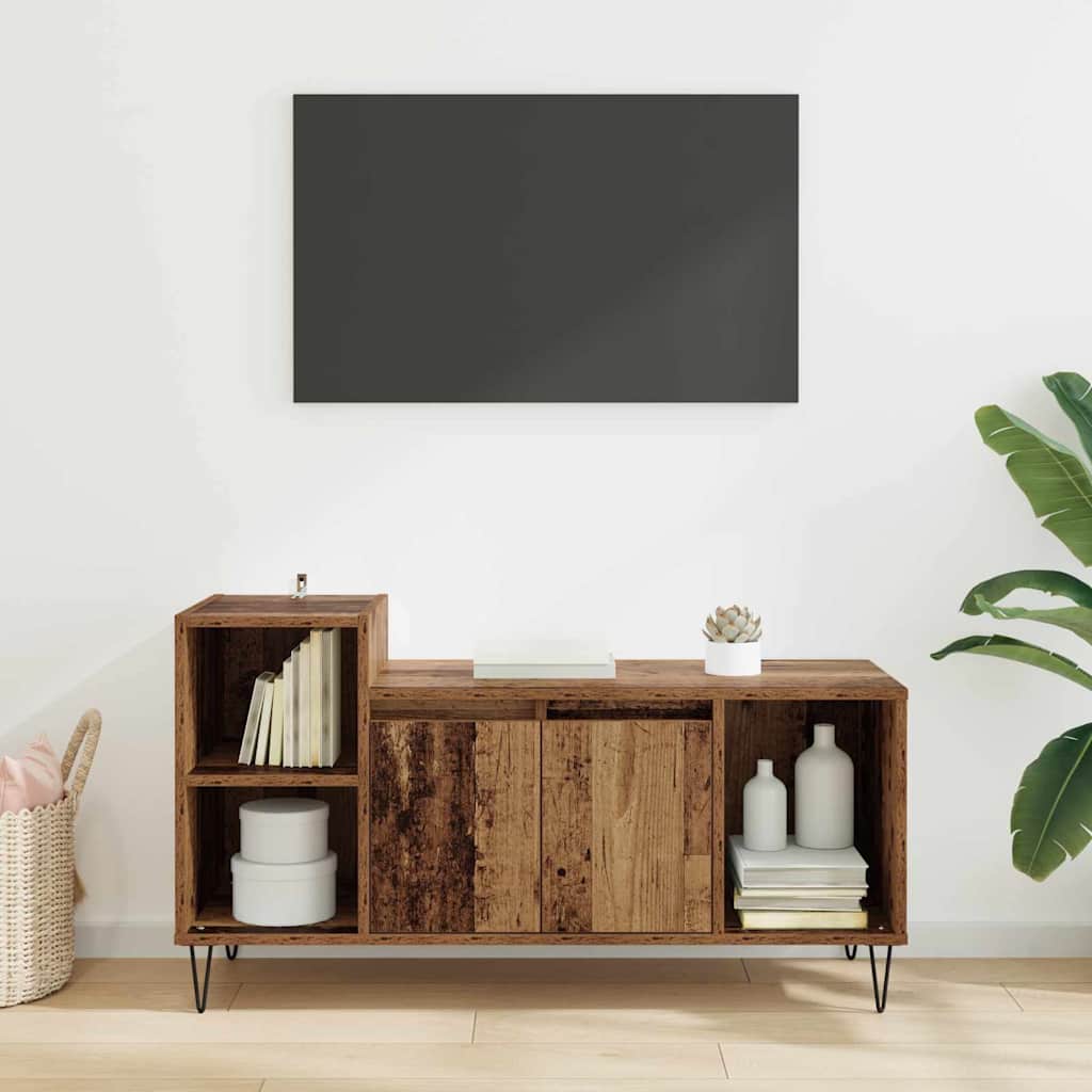 TV Cabinet Antique Wood 100 x 35 x 55 cm