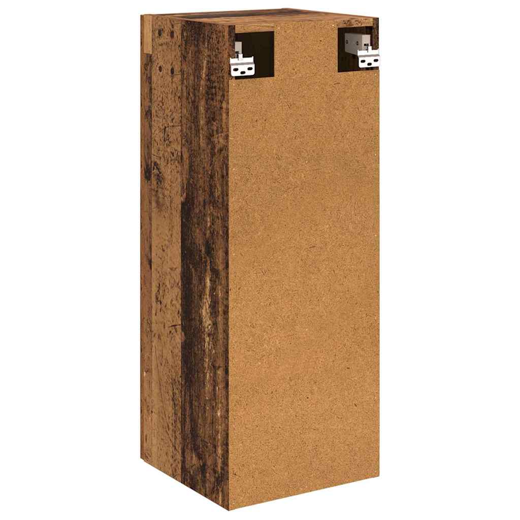 Wall Cabinet Antique Wood 34.5 x 34 x 90 cm