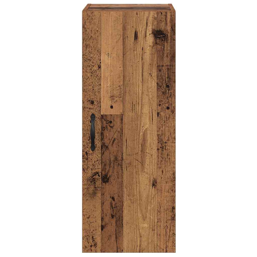 Wall Cabinet Antique Wood 34.5 x 34 x 90 cm