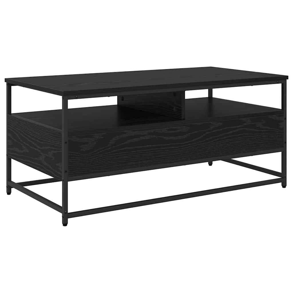 Coffee table black oak 100 x 51 x 45 cm Engineered wood