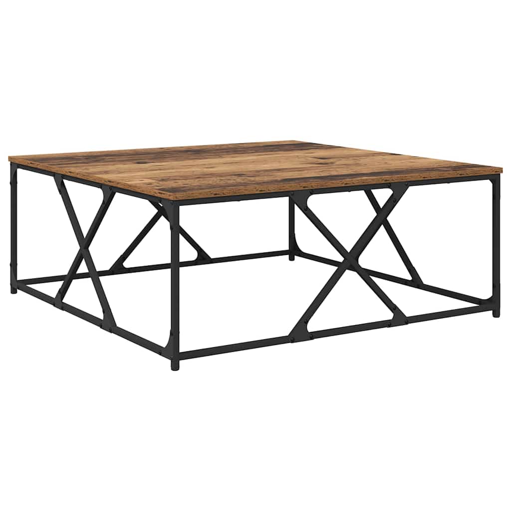 Kafijas galdiņš Vecs koks 100 x 100 x 40 cm Apstrādāta koksne