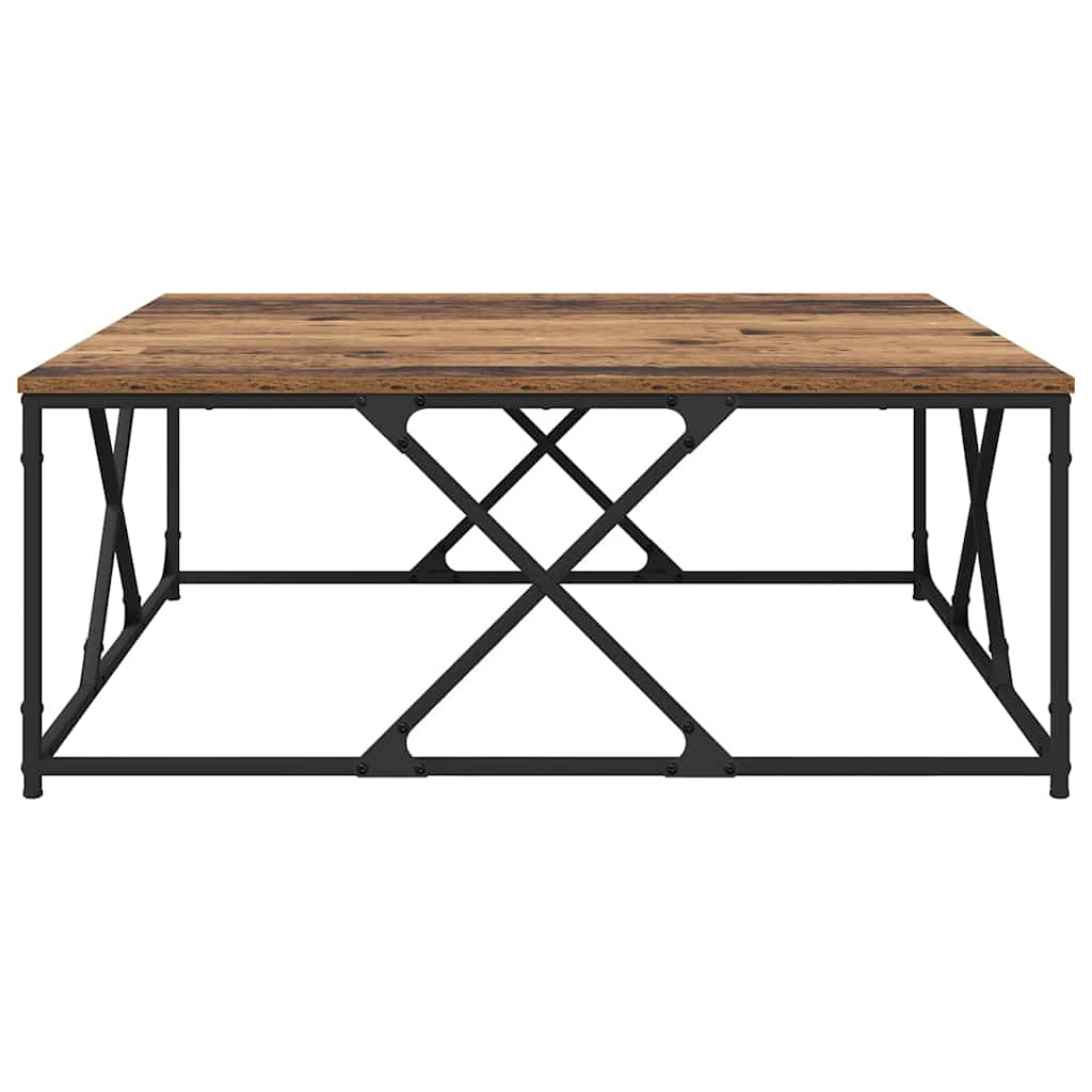 Kafijas galdiņš Vecs koks 100 x 100 x 40 cm Apstrādāta koksne