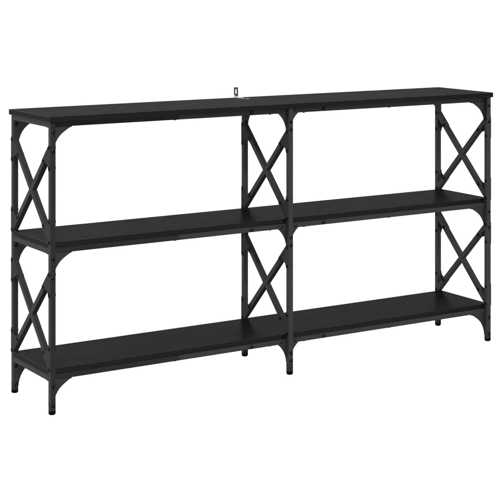 Konsoles galds Melnais ozols 156 x 28 x 80,5 cm