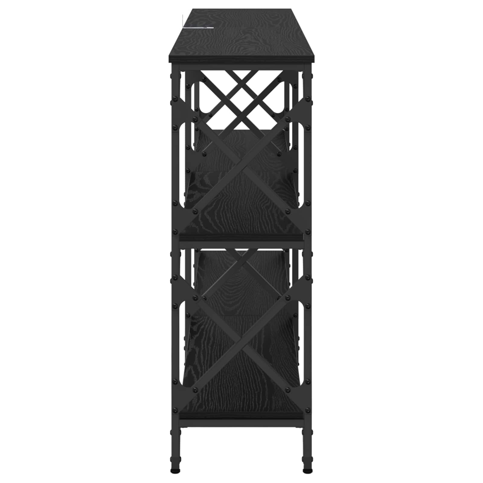 Konsoles galds Melnais ozols 156 x 28 x 80,5 cm