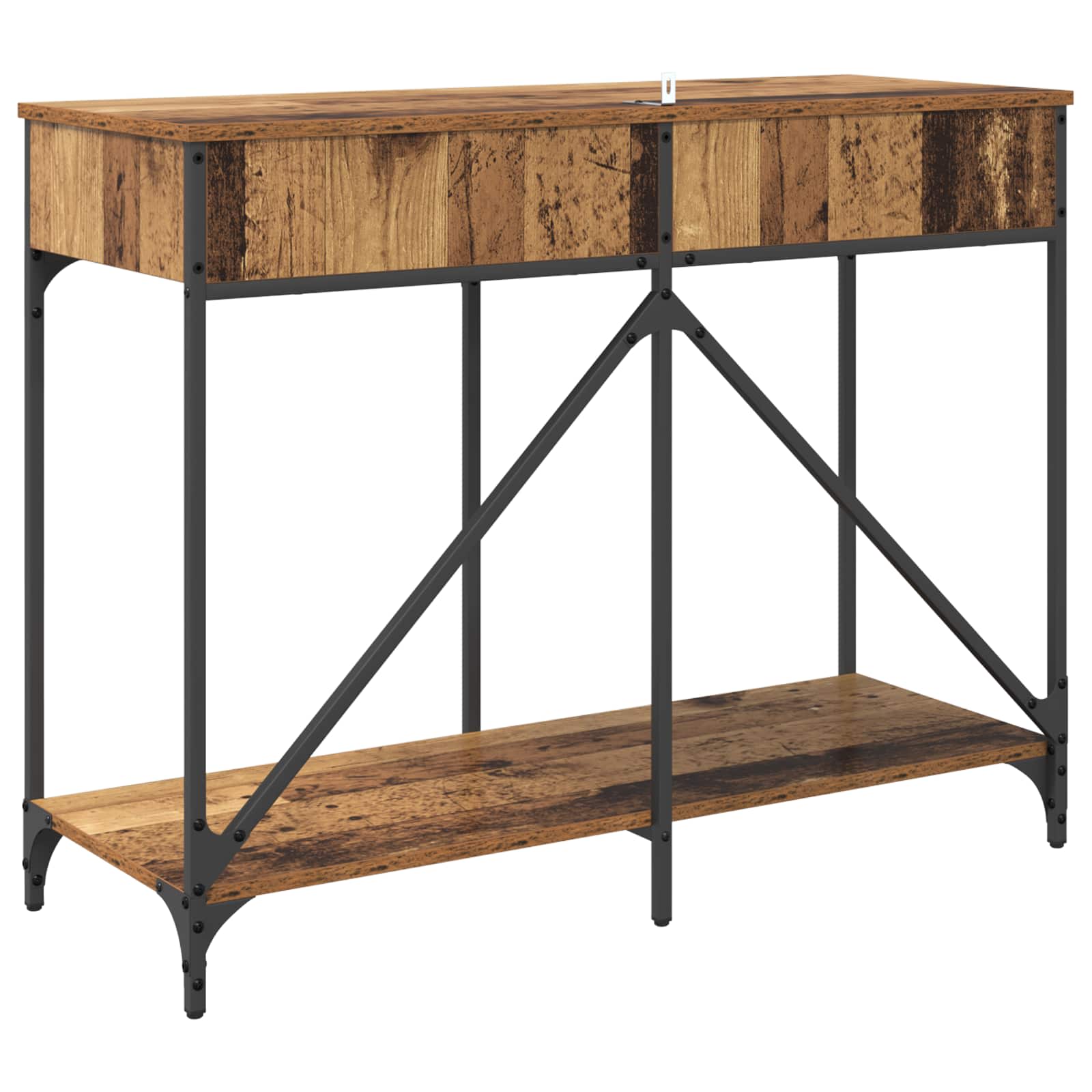 Konsolinis stalas su stalčių Senovinis medis 100 x 39 x 78,5 cm