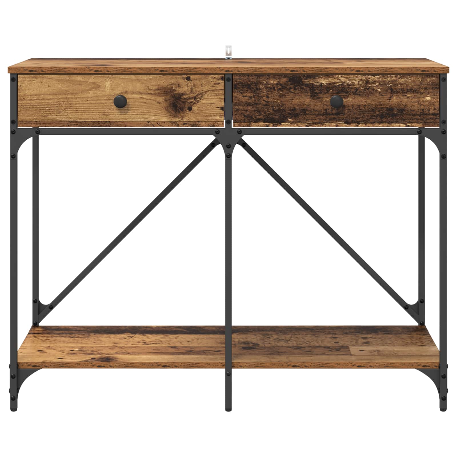 Konsolinis stalas su stalčių Senovinis medis 100 x 39 x 78,5 cm
