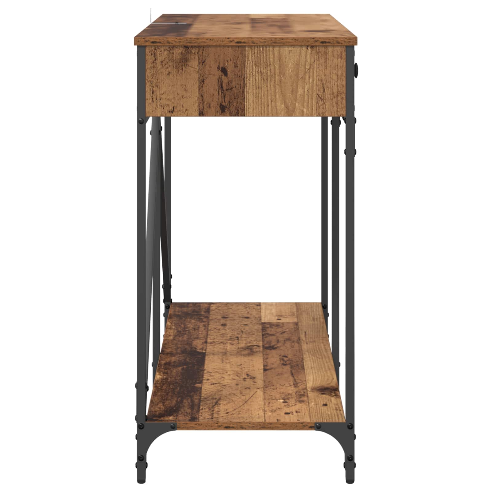 Konsolinis stalas su stalčių Senovinis medis 100 x 39 x 78,5 cm