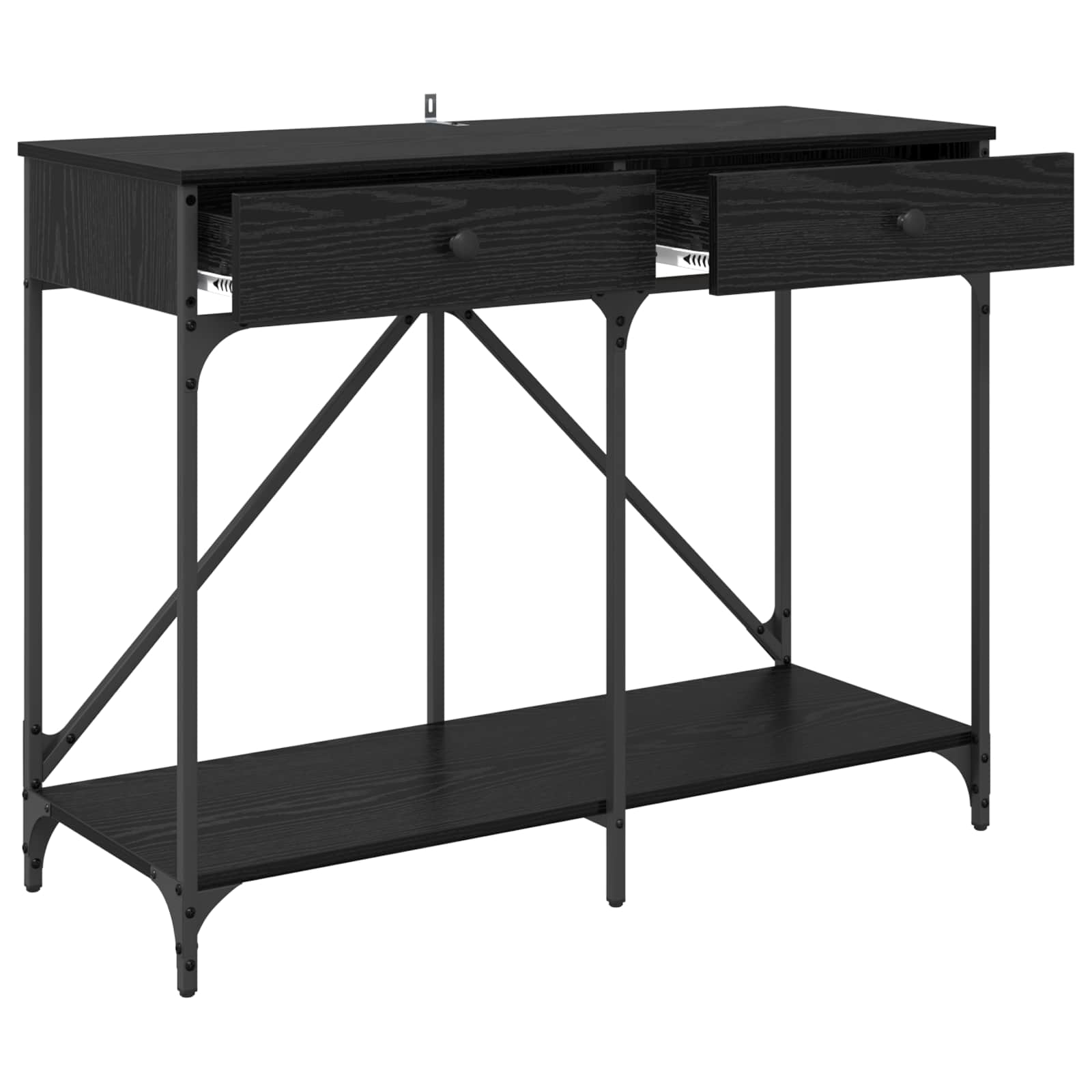 Konsolinis stalas su stalčių Juodas ąžuolas 100 x 39 x 78,5 cm