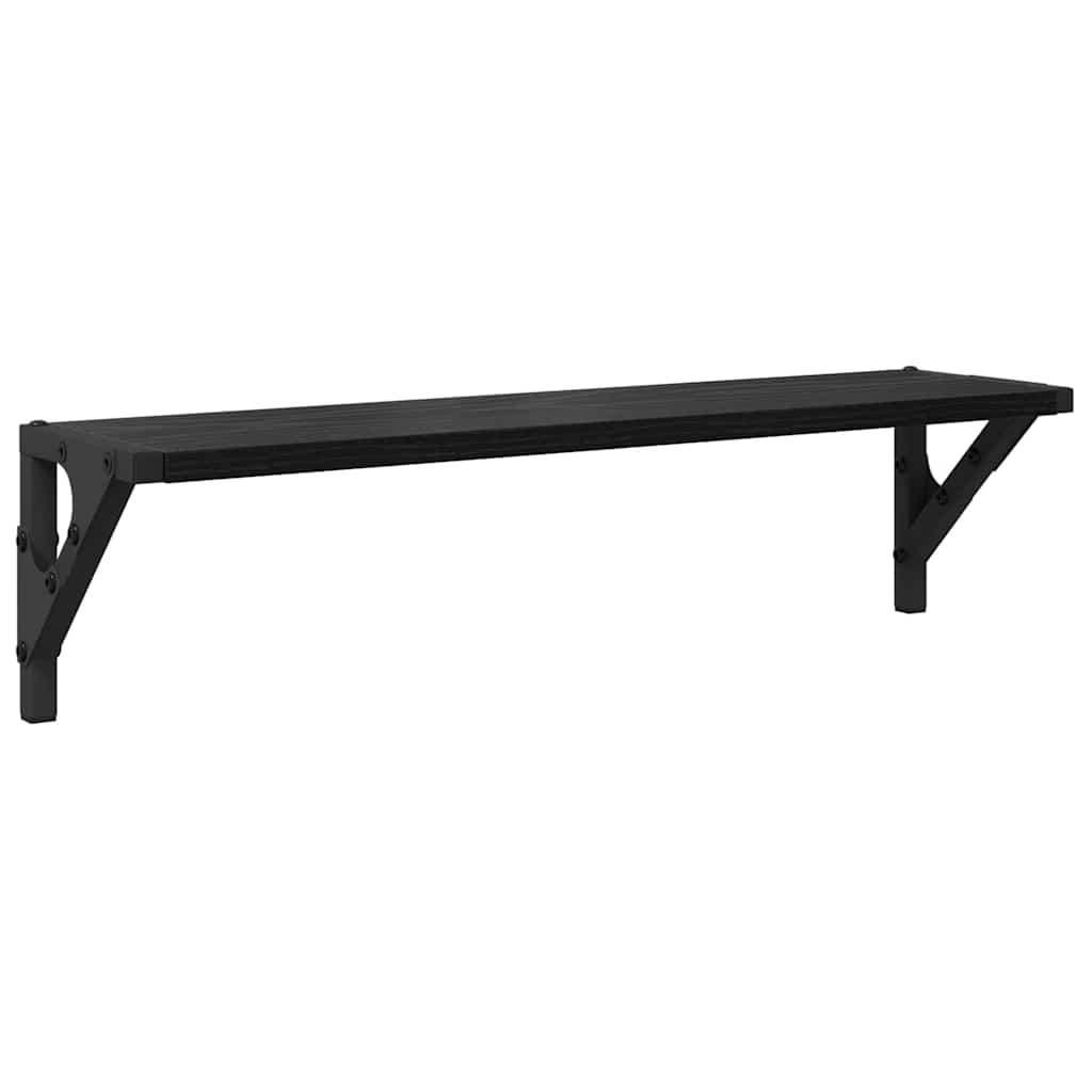 Sienas plaukti 2 gab. Melns ozols 60 x 15 x 15,5 cm