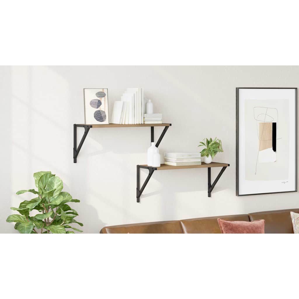 Sienas plaukti 2 gab. Amatnieku ozols 60 x 25 x 25,5 cm