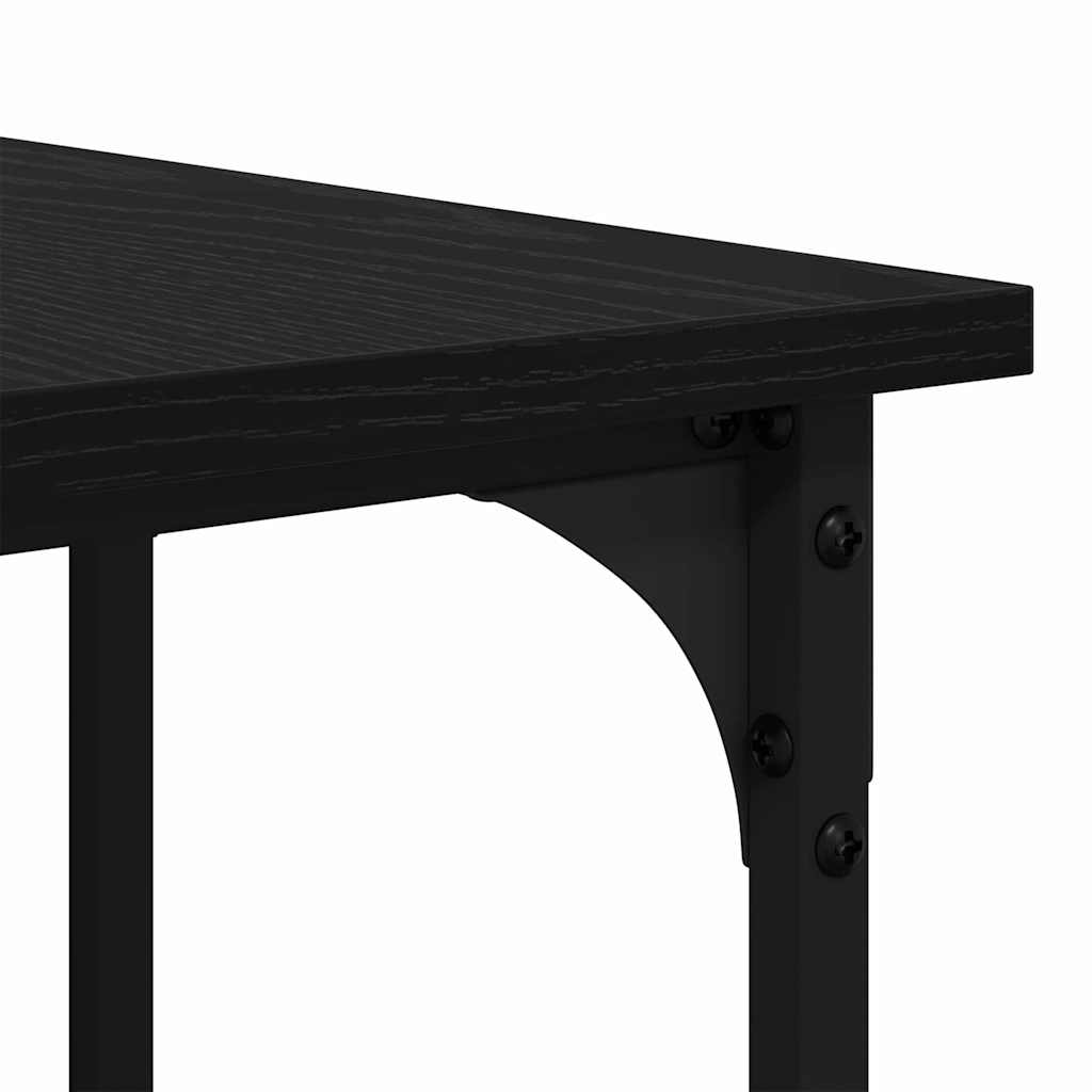 Table Black oak 139 x 139 x 75 cm Engineered wood