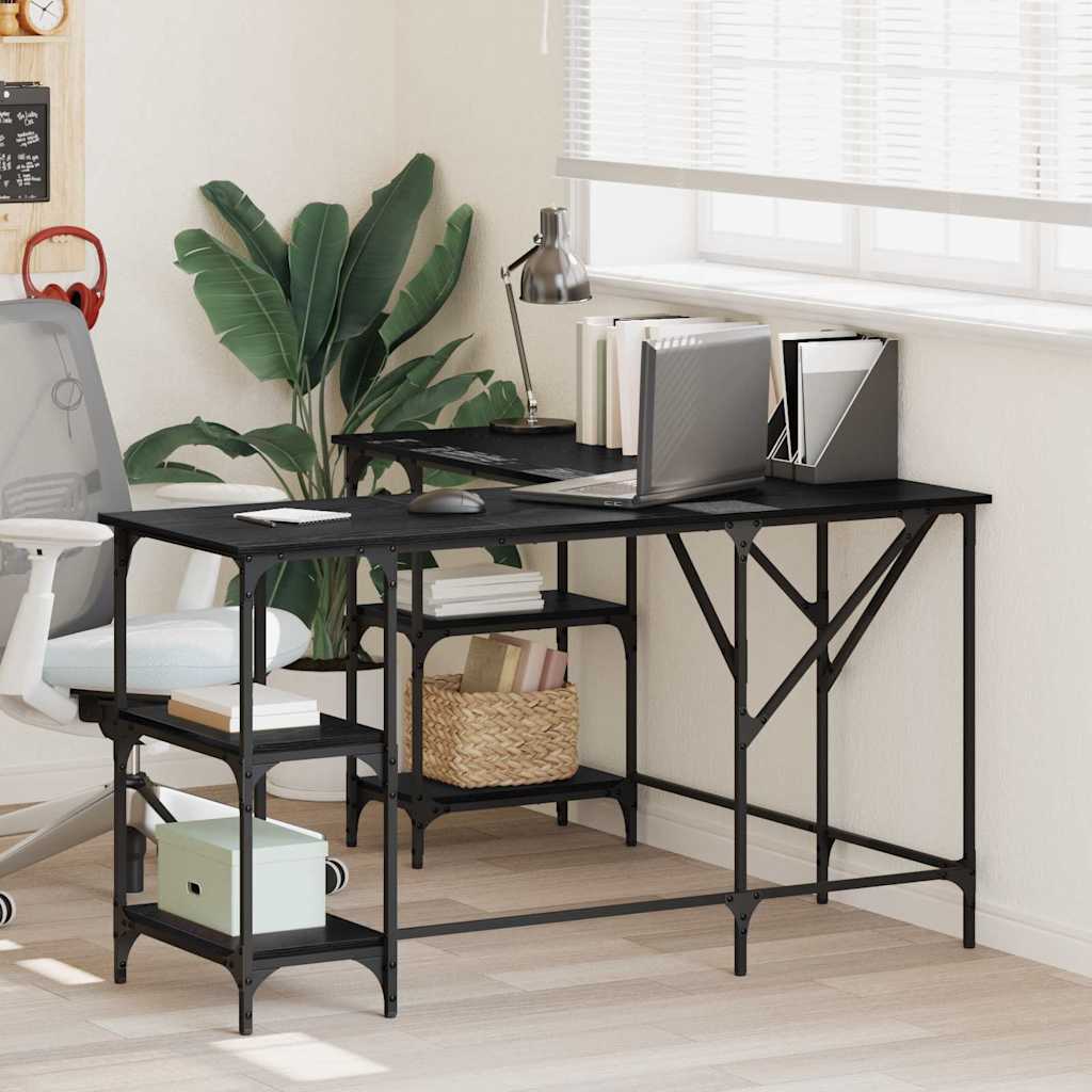 Table Black oak 139 x 139 x 75 cm Engineered wood