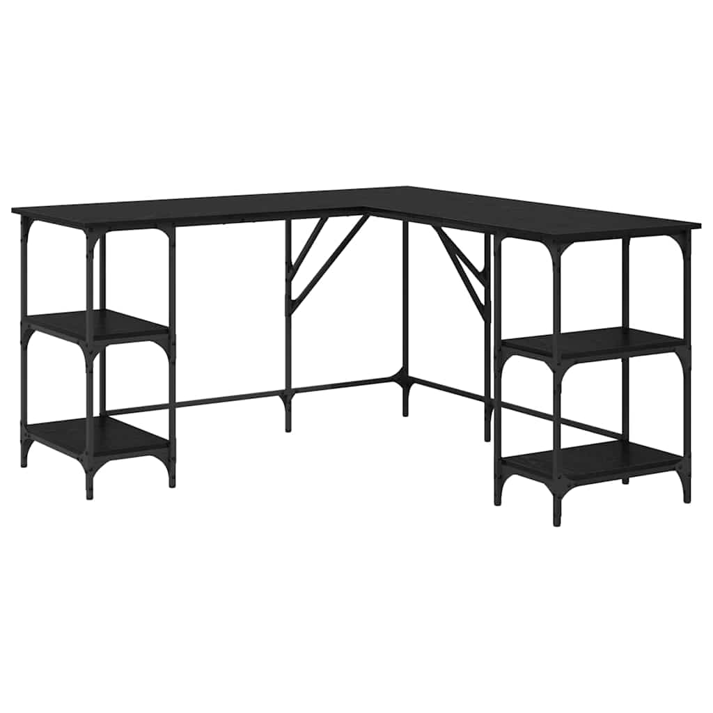 Table Black oak 139 x 139 x 75 cm Engineered wood