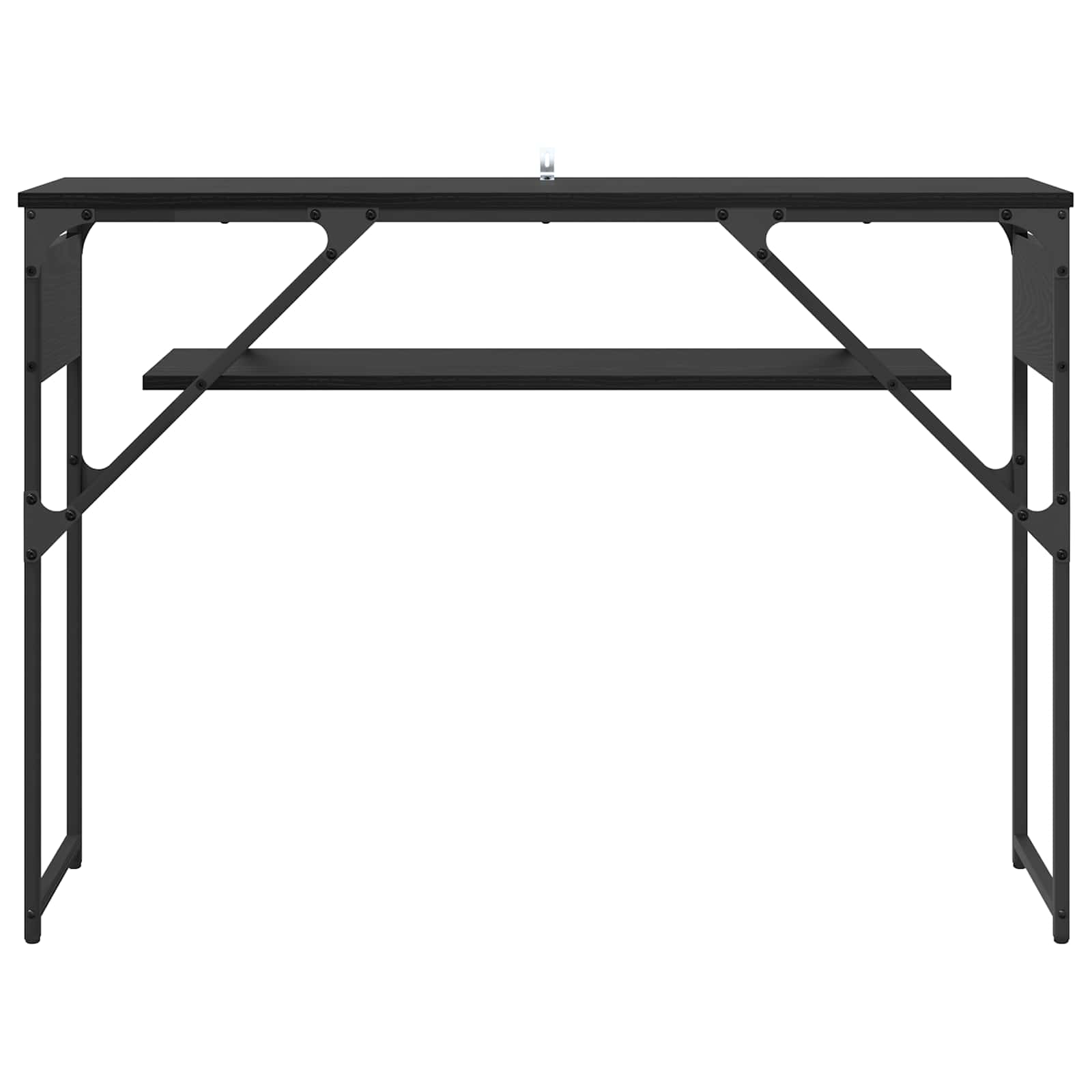 KonsolinisStaliukas Juodas ąžuolas 105x30x75cm Apdirbta mediena