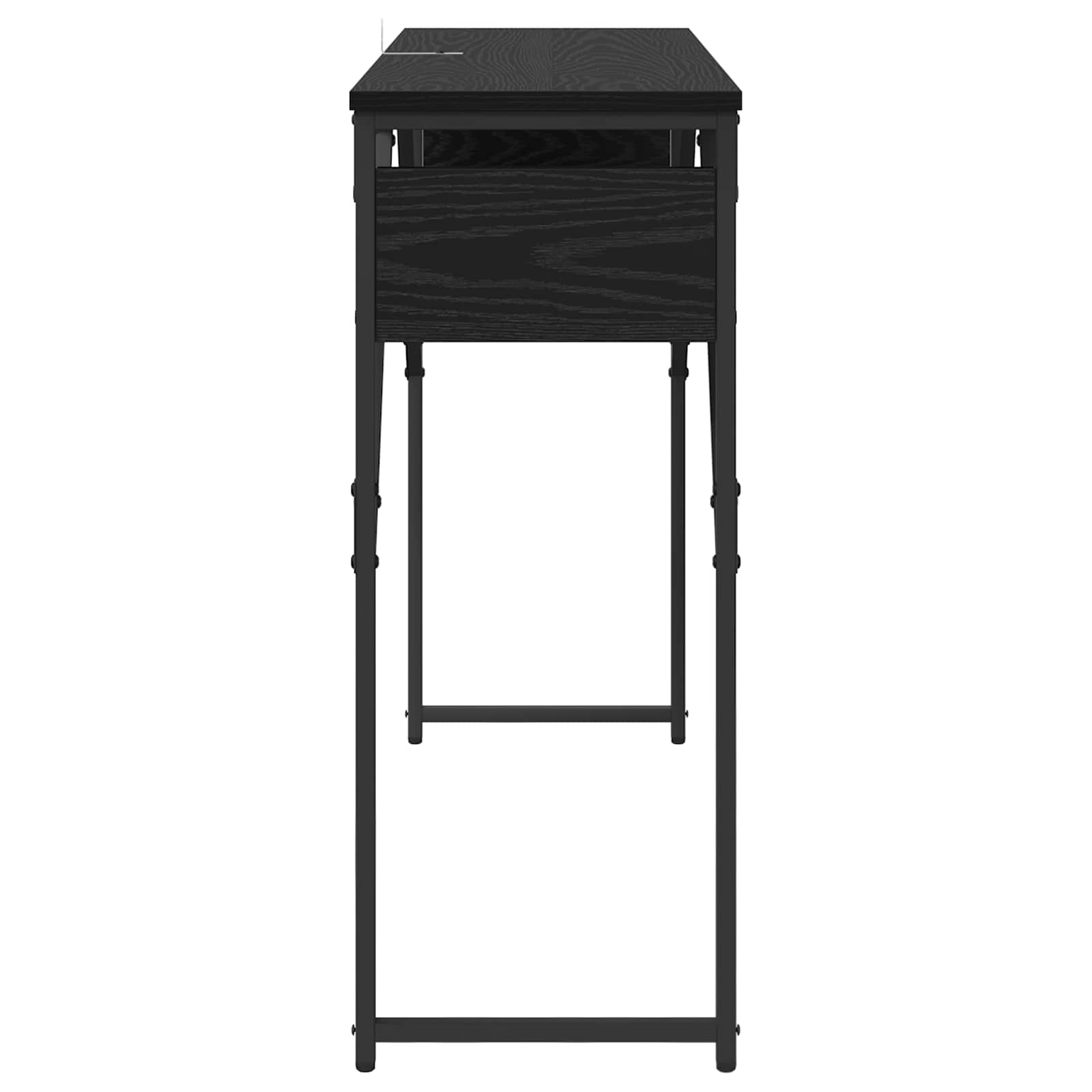 KonsolinisStaliukas Juodas ąžuolas 105x30x75cm Apdirbta mediena
