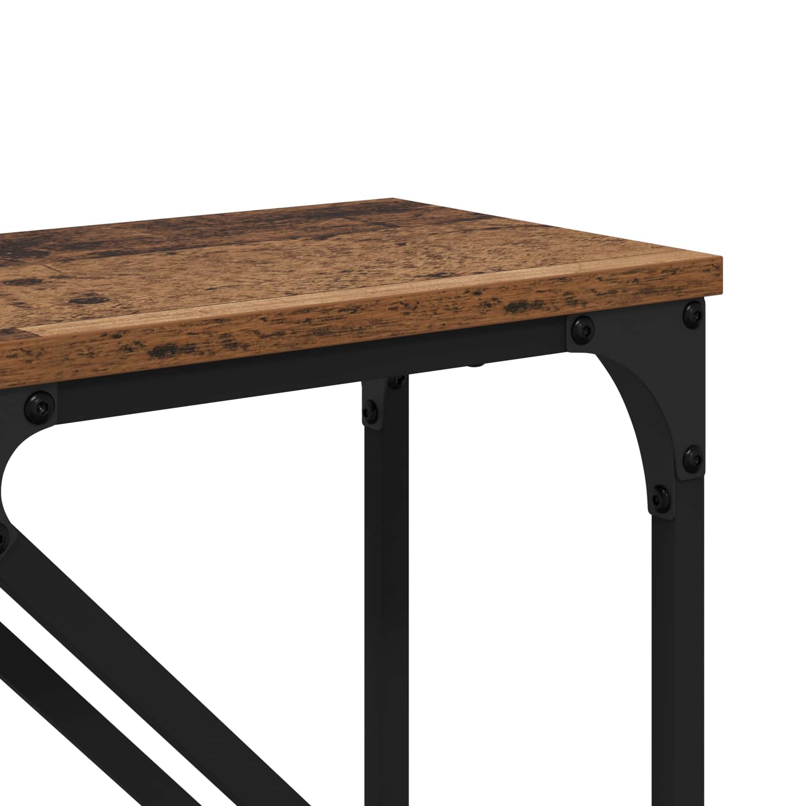 Konsolinis stalas 2 pcs Senovinis medis 100 x 28 x 75 cm