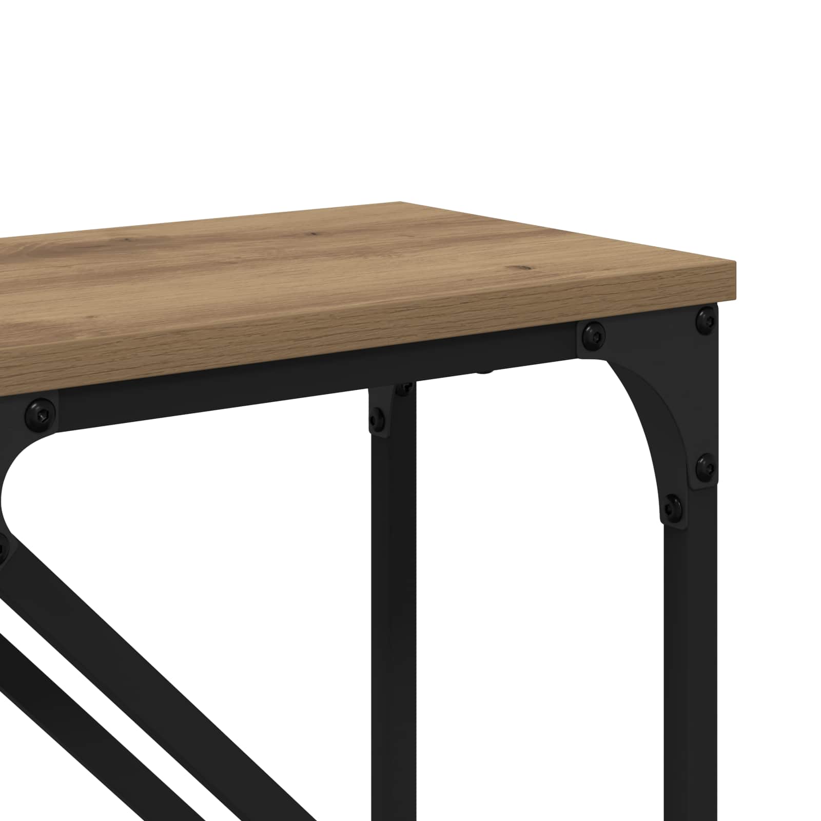 Konsolinis stalas 2 pcs Amatininkų ąžuolas 100 x 28 x 75 cm