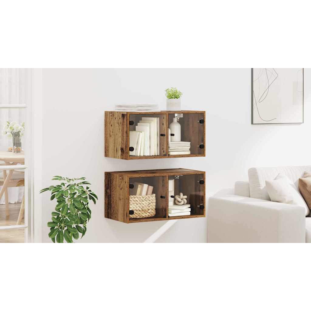 Sieniniai baldai 2 pcs Senovinis medis 68 x 37 x 35 cm