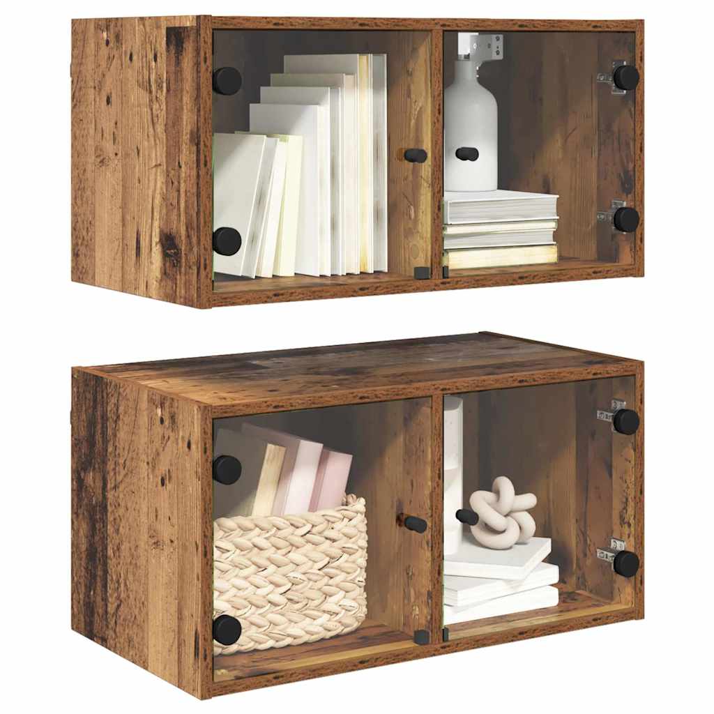 Sieniniai baldai 2 pcs Senovinis medis 68 x 37 x 35 cm