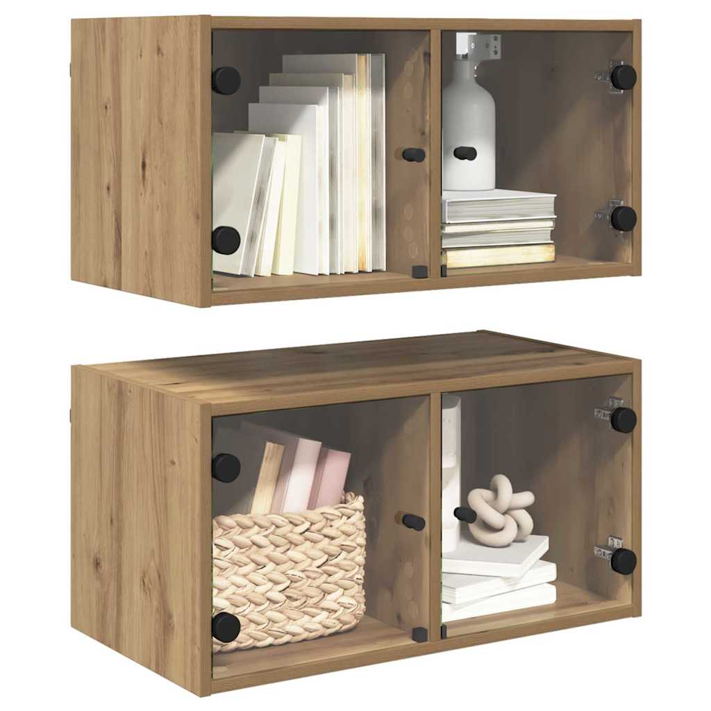 Sieniniai baldai 2 pcs Amatininkų ąžuolas 68 x 37 x 35 cm