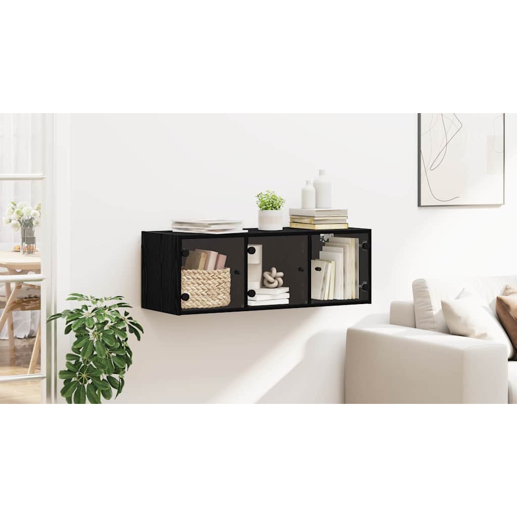 Wall cabinet Black oak 102 x 37 x 35 cm