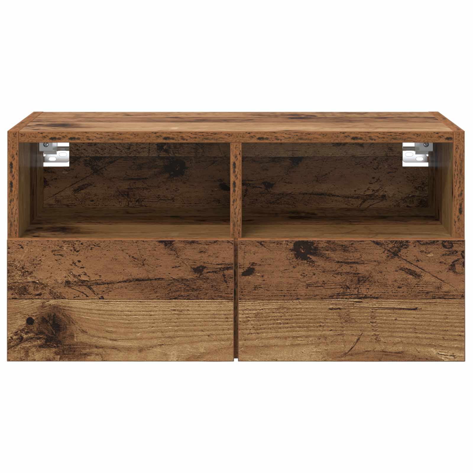 TV sieniniai spintelės 2 pcs Senovinis medis 60 x 30 x 30 cm